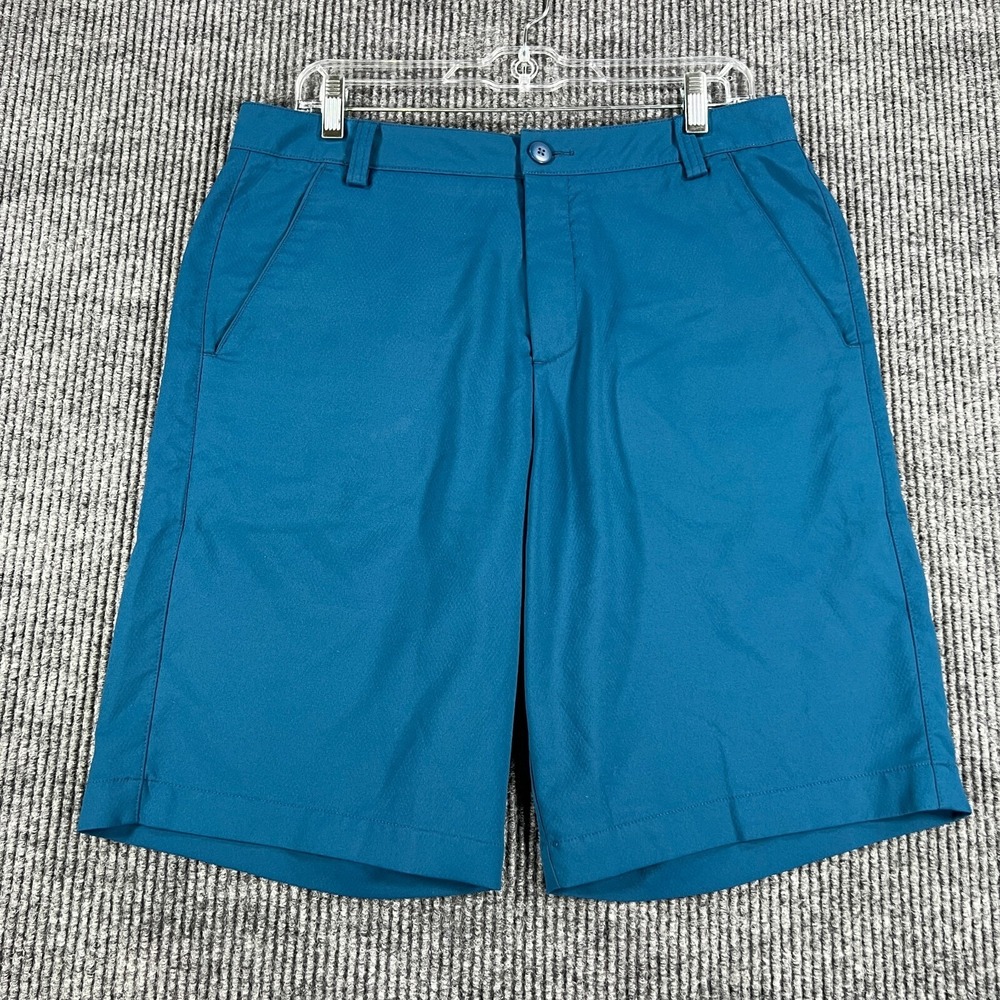 PUMA Shorts Mens 32 Blue Golf Chino Outdoor Casual Lightweight 10" Inseam